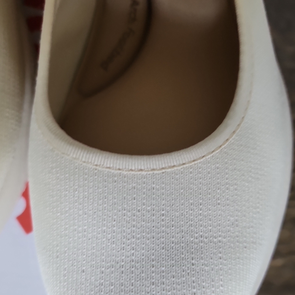 Women's Cream Athletic Shoes - Picture 8 of 12